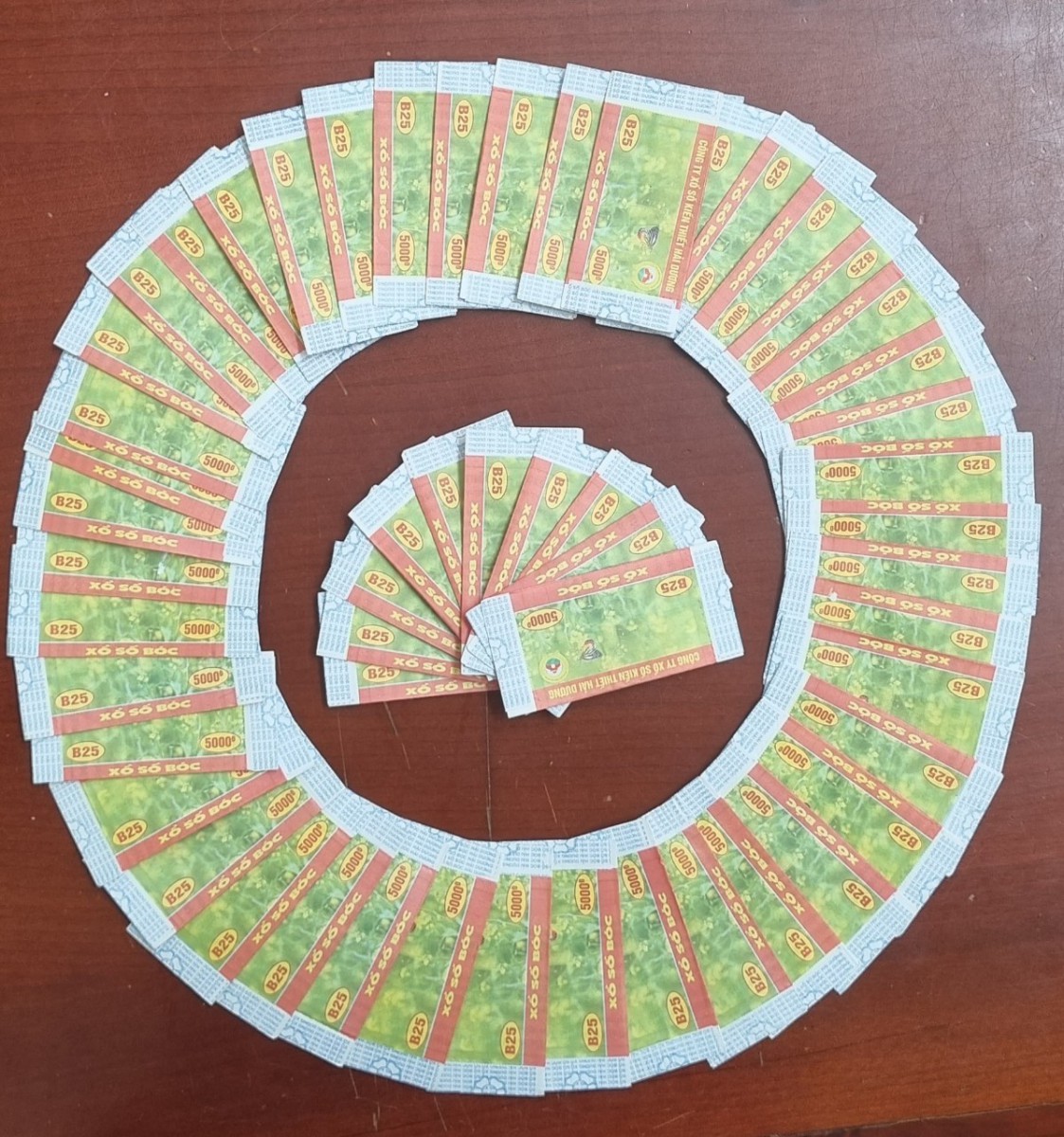Kết quả xổ số Bóc phát hành ngày 05/8/2025